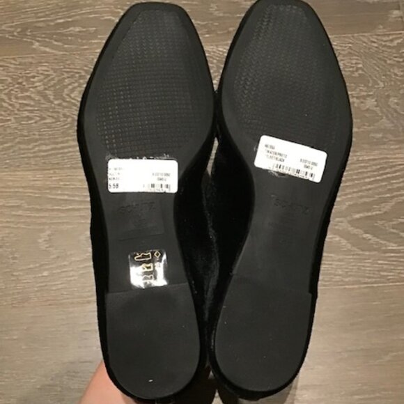 Schutz Arissa Black Velvet Flats - NIB - Picture 2 of 3